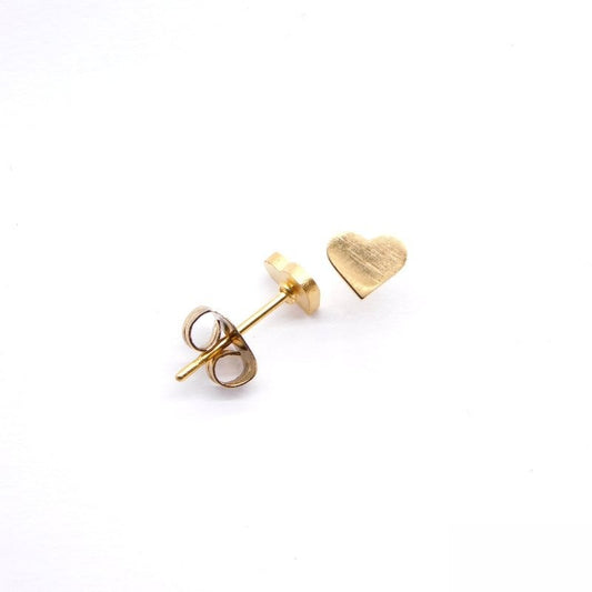 Ατσάλινα σκουλαρίκια mini καρδιά 5mm AT2609